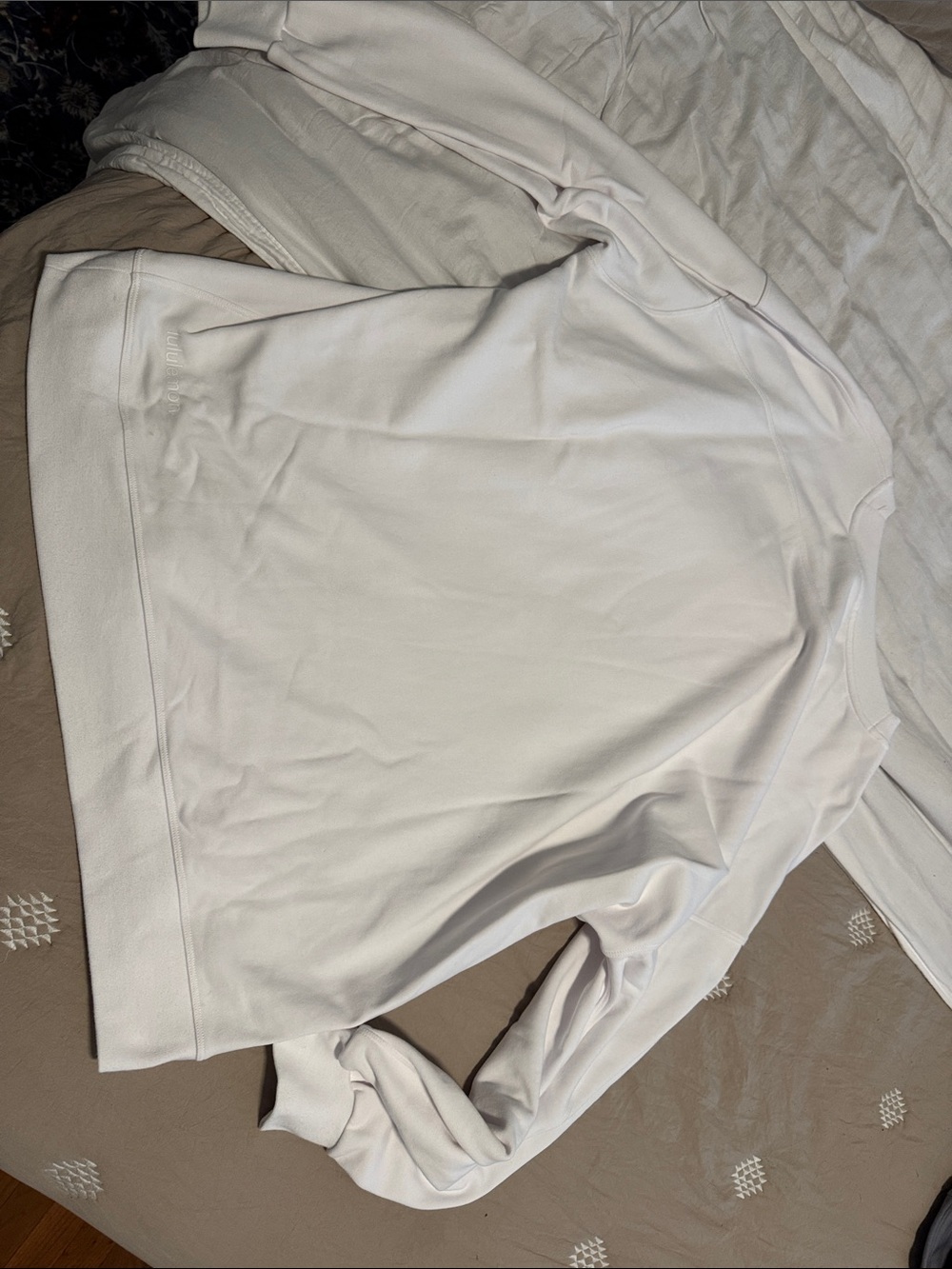 lululemon athletica White Crewneck Pullover